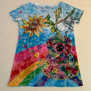 L.O.L. Vintage Blue and Red Short Sleeve Tee